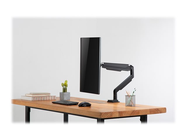 Produkt Rechts Vorne DIGITUS DA-90394 Single Gasdruckfeder Monitor Klemm-Halter 43,18-81,28cm 17-32Zoll 9 kg max. schwarz