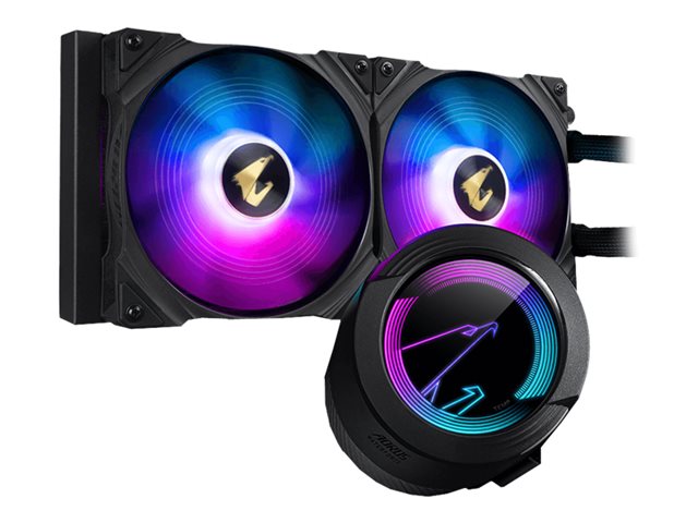 GIGABYTE AORUS WATERFORCE 280LIQUID CPU COOLER with ARGB display