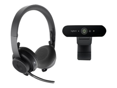 Produkt Links Vorne LOGITECH Zone Wireless + Brio 4K webcam