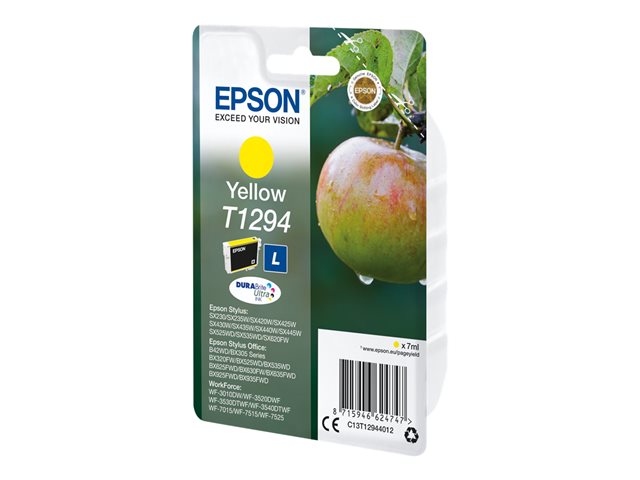EPSON T1294 Tinte gelb hohe Kapazität 7ml 1-pack blister ohne Alarm