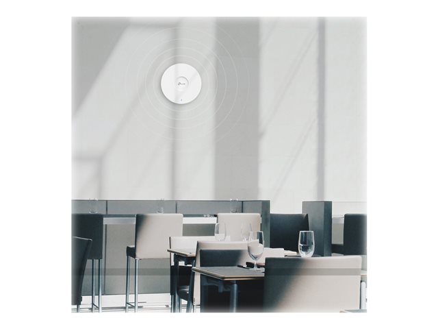 TP-LINK EAP610 V1.0 AX1800 Ceiling Mount Dual-Band Wi-Fi 6 Access Point 574Mbps at 2.4 GHz + 1201 Mbps at 5 GHz