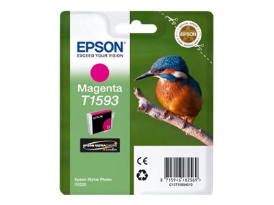 EPSON T1593 Tinte magenta Standardkapazität 1-pack blister ohne Alarm Stylus Foto R2000