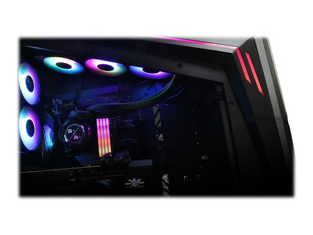 GIGABYTE AORUS WATERFORCE X 240 All-in-one Liquid Cooler with Circular LCD Display RGB Fusion 2.0 Triple 120mm ARGB