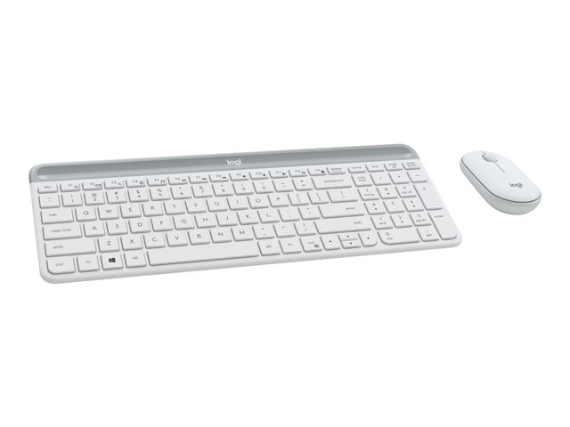 LOGI Slim Wireless Keyboard and Mouse Combo MK470 OFFWHITE (FR)