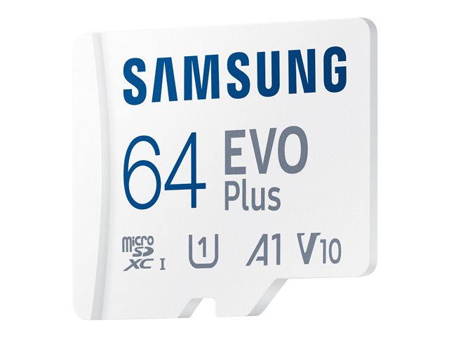 SAMSUNG EVO Plus 64GB microSDXC UHS-I U1 130MB/s Full HD Speicherkarte inkl. SD-Adapter