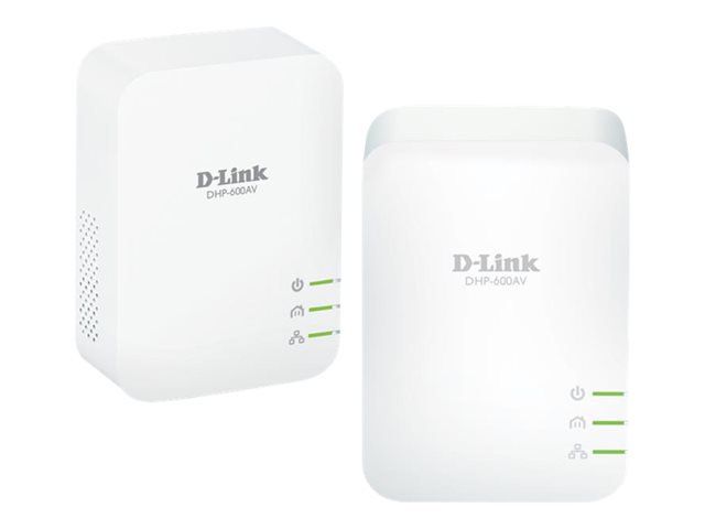 D-LINK DHP-601AV PowerLine AV2 1000 Gigabit Starter Kit für HomePlug Netzwerk mit bis zu 1000Mbit/s für die Steckdose (2x DHP-600AV)