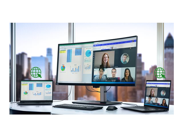 LENOVO ThinkVision P40w-20 100,84cm 39,7Zoll 5120x2160 21:9 Thunderbolt 4 Ultra-Wide Curved Monitor Topseller