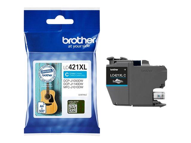 BROTHER 500-page high capacity Cyan ink cartridge for DCP-J1050DW MFC-J1010DW and DCP-J1140DW