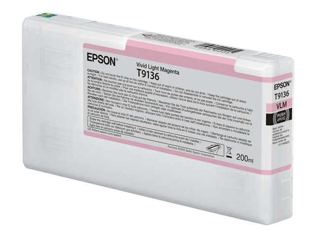 EPSON T9136 Vivid Light Magenta Ink Cartridge 200ml