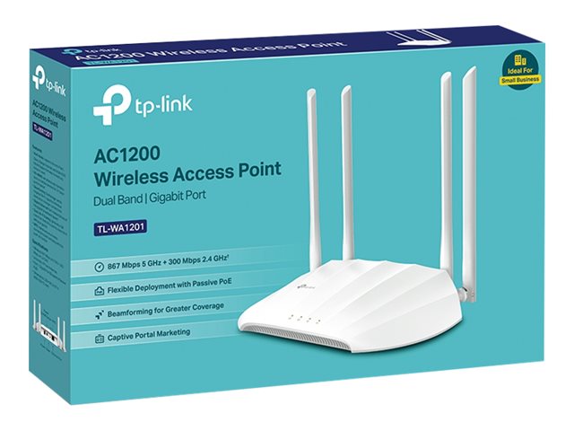 TP-LINK TL-WA1201 AC1200 Dual-Band Wi-Fi Access Point 1 Gigabit Ports
