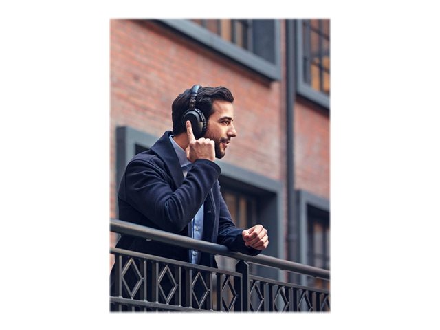 Anwendungsbeispiel Links Vorne EPOS SENNHEISER ADAPT 660 Over-Ear Bluetooth Stereo Headset mit ANC USB-A BT-Dongle Hardcase Teams zertifiziert