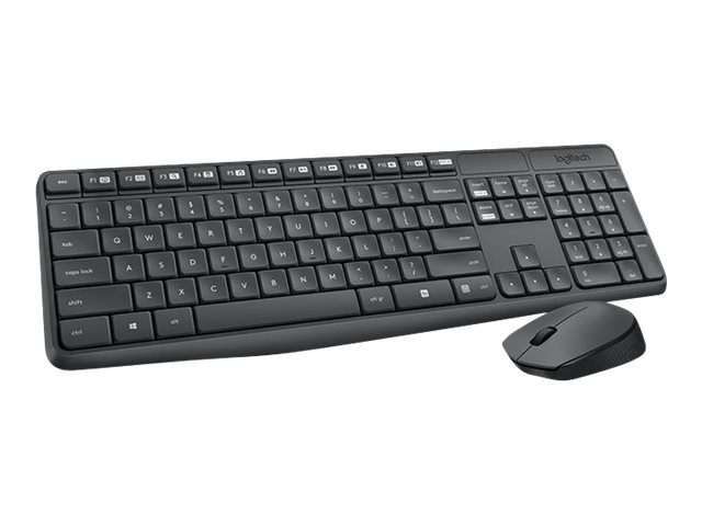 LOGITECH MK235 wireless Keyboard + Mouse Combo Grey (DE)