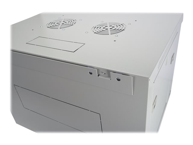 DIGITUS 48,3cm 19Zoll Wandschrank 9HE SoHoline RAL7035 grau ohne Boden 505mmx600mmx450mm