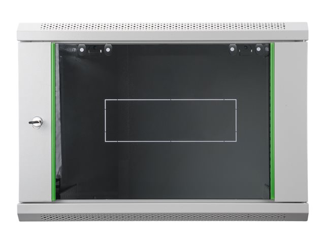 DIGITUS 48,3cm 19Zoll Wandschrank 9HE SoHoline RAL7035 grau ohne Boden 505mmx600mmx450mm