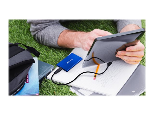 SAMSUNG Portable SSD T7 1TB extern USB 3.2 Gen 2 indigo blue