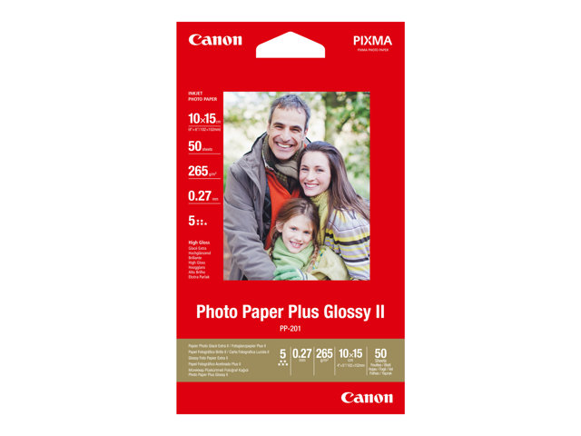 CANON PP-201 plus Foto Papier inkjet 260g/m2 10x15cm 50 Blatt 1er-Pack