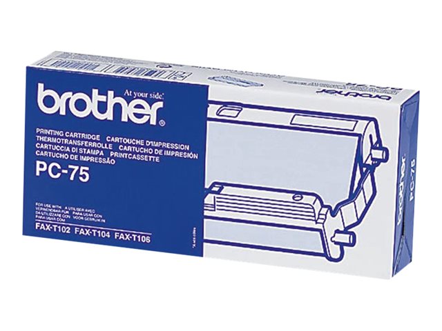 BROTHER PC-75 Farbbandkassette schwarz 144 Seiten 1er-Pack
