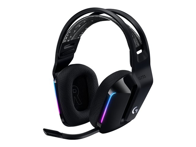Produkt Rechts Vorne LOGITECH G733 LIGHTSPEED Wireless RGB Gaming Headset - BLACK - EMEA