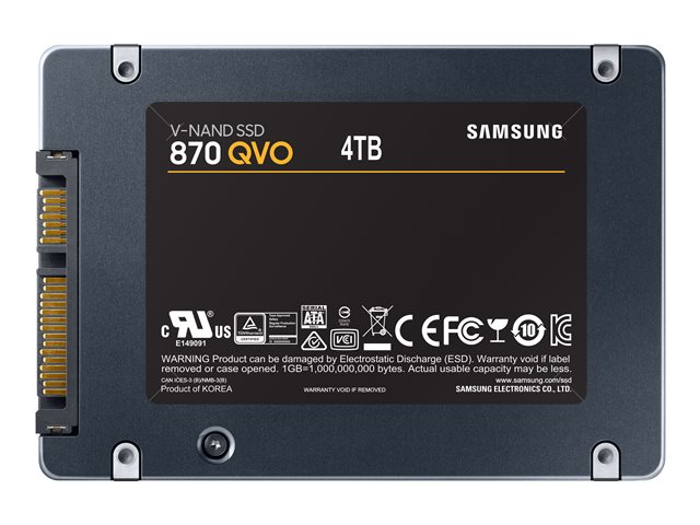 SAMSUNG 870 QVO SSD 4TB SATA 6,35cm 2,5Zoll SATA III