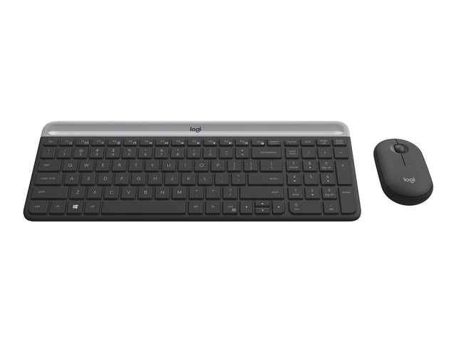LOGITECH Slim Wireless Keyboard and Mouse Combo MK470 - GRAPHITE - DEU - CENTRAL