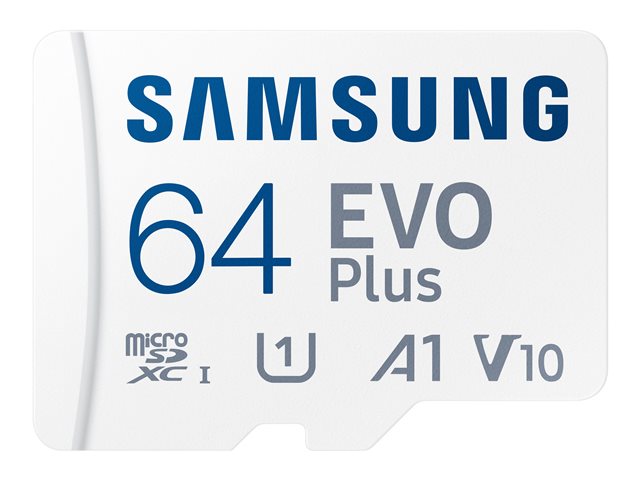 SAMSUNG EVO Plus 64GB microSDXC UHS-I U1 130MB/s Full HD Speicherkarte inkl. SD-Adapter