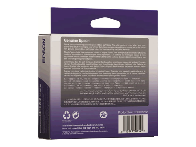 EPSON S015262 Farbband schwarz 1er-Pack