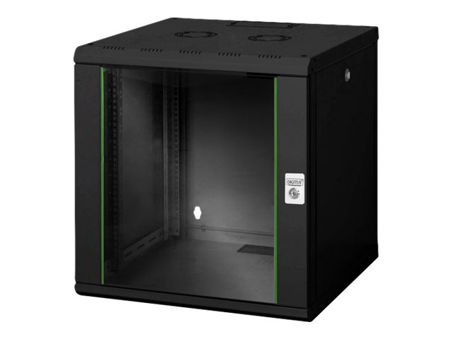 DIGITUS 12HE Wandgehäuse Unique 643x600x600mm Farbe Schwarz RAL 9005