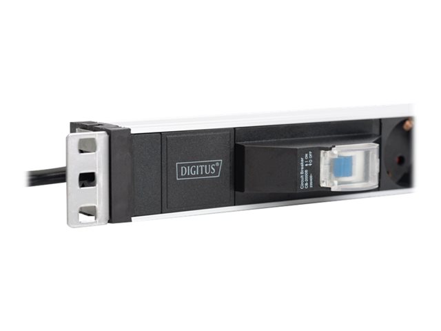DIGITUS DN-95417 1HE Aluminium Steckdosenleiste Rack Mount 6x Schutzkontakt 16A 4000W 250VAC 50/60Hz