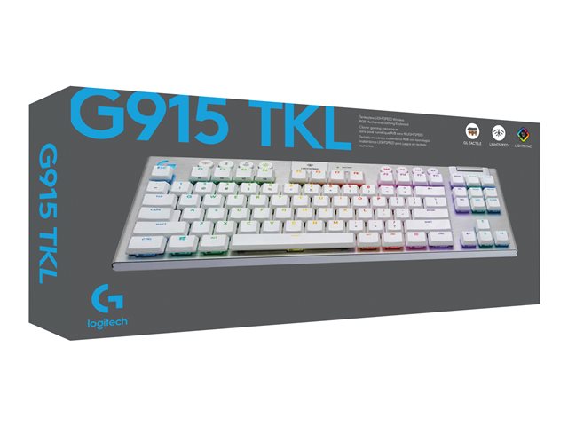 LOGITECH  G915 TKL RGB Keyboard Tactic FRA white