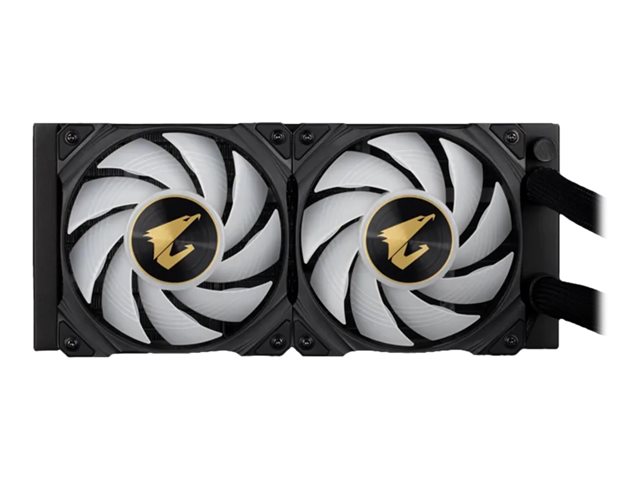 GIGABYTE AORUS WATERFORCE X 240 All-in-one Liquid Cooler with Circular LCD Display RGB Fusion 2.0 Triple 120mm ARGB