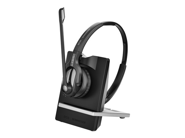 EPOS SENNHEISER IMPACT D 30 USB ML Stereo DECT-Headset für PC/Softphone mit Basis Ultra Noise Cancelling Kopf- und Ohrbügel