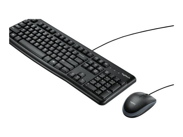 LOGITECH MK120 corded Desktop black USB (DE)