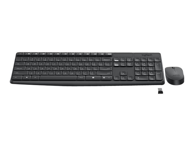 LOGITECH MK235 wireless Keyboard + Mouse Combo Grey (DE)