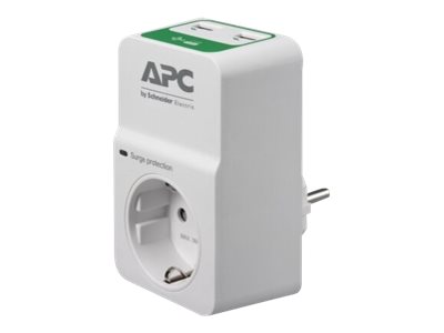 APC Essential SurgeArrest 1 Outlet 230V 2 Port USB Charger Germany