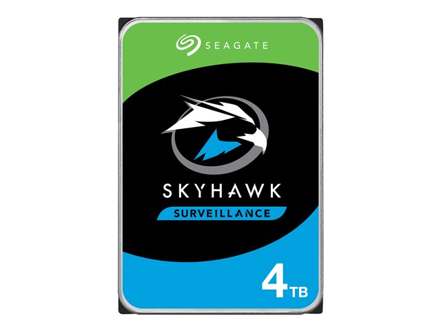 SEAGATE Surv. Skyhawk 4TB HDD CMR 5400rpm SATA serial ATA 6Gb/s 256MB cache 8,9cm 3,5Zoll 24x7 Dauerbetrieb BLK