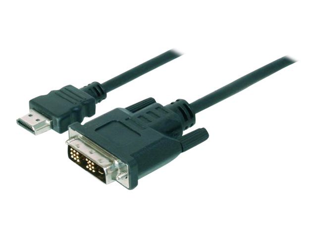 ASSMANN HDMI zu DVI-D 18+1 Anschlusskabel 3m schwarz bulk