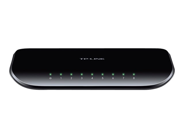 TP-LINK TL-SG1008D 8-Port Gigabit Desktop Switch 8× Gigabit RJ45 Port Plug & Play Auto-MDI/MDIX Wandmontage mgl.