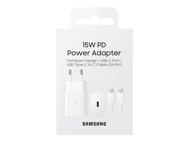 SAMSUNG Power Schnelladegerät EP-T1510 15W inkl Kabel White