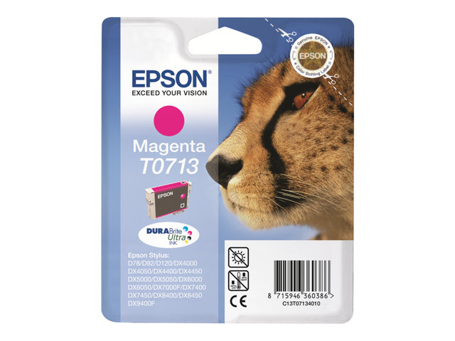 EPSON T0713 Tinte magenta Standardkapazität 5.5ml 1-pack blister ohne Alarm