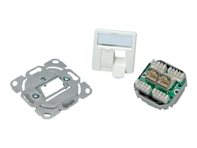 TELEGAERTNER UPDose Cat6/Cl.E double 2xRJ45 alpinwhite AMJ45 J00020A0393