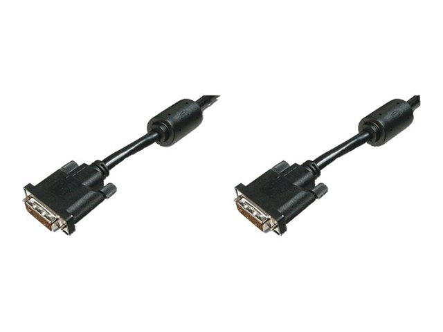 ASSMANN Monitorkabel DVI 2m Dual Link St/St 2Ferrit Kerne Anschlusskabel K8 bulk 24+1