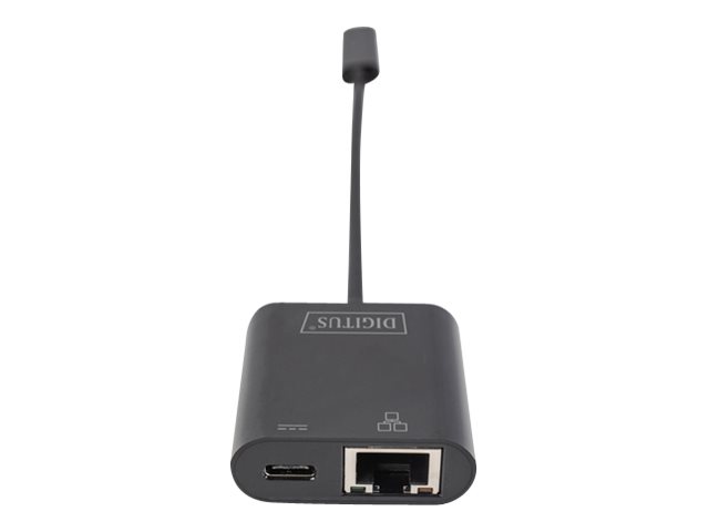 DIGITUS USB Type-C Gigabit Ethernet Adapter mit Power Delivery Unterstützung