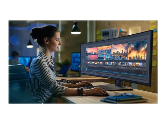 DELL UltraSharp Curved Monitor 124,5cm 49Zoll 5120x1440 32:9 IPS Antiglare 350cd/m2 60Hz 5ms HDMI DP USB-C