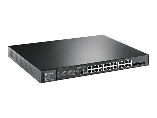TP-LINK TL-SG3428MP JetStream 28-Port-Gigabit L2 Managed OMADA Switch 24× Gigabit PoE+ 4× Gigabit SFP 1x RJ45/Micro-USB Console Port