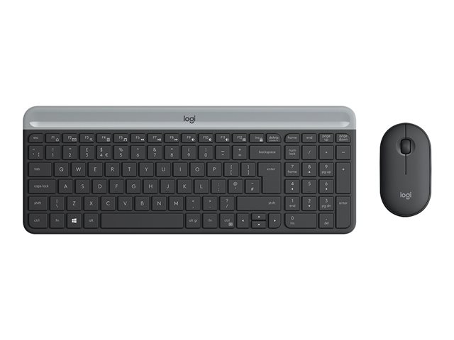 LOGITECH Slim Wireless Keyboard and Mouse Combo MK470 - GRAPHITE - DEU - CENTRAL