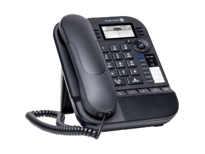 ALCATEL-LUCENT ENTERPRISE 8019s Tischtelefon Moon Grey 64x128 hintergrundbeleuchtetes schwarz / weiss LCD 6 Softkeys 4 programmier