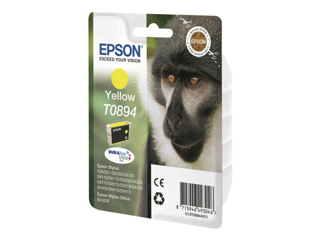 EPSON T0894 Tinte gelb kleine Kapazität 3.5ml 1-pack blister ohne Alarm