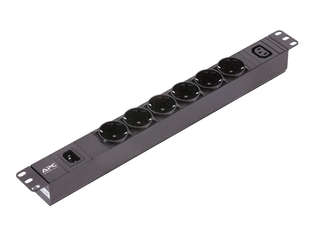 APC Easy PDU EPDU1010B-SCH Basic 1U 10A 230V 6x Schuko & 1x C13 C14 stecker