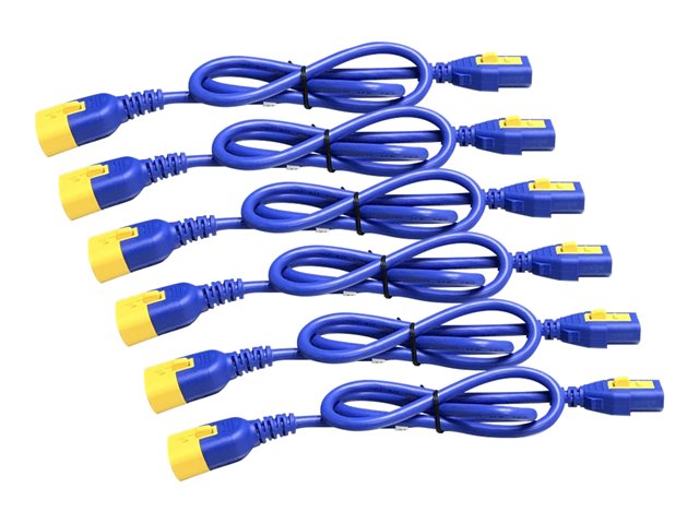 APC Power Cord Kit 6 EA Locking C13 to C14 1.2m Blue