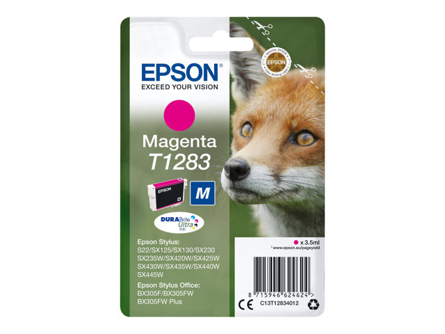 EPSON T1283 Tinte magenta Standardkapazität 3.5ml 1-pack blister ohne Alarm